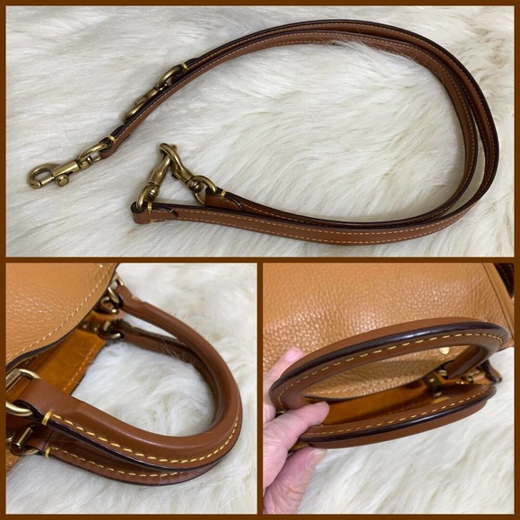 COACH ROGUE 25 Rare Light Saddle Bamboo Leather/Suede 3-way Satchel #21598 C3877 - Picture 8 of 16